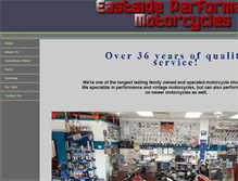 Tablet Screenshot of eastsideperformancemotorcycles.com